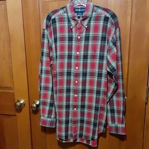 Ralph Lauren Blake Red & Green Plaid Shirt